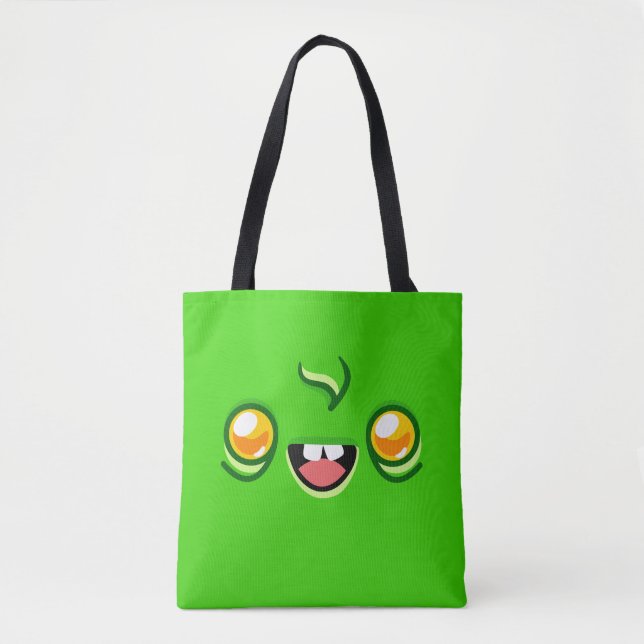 Bolso De Tela Zombie Face - Happy Jump (Anverso)