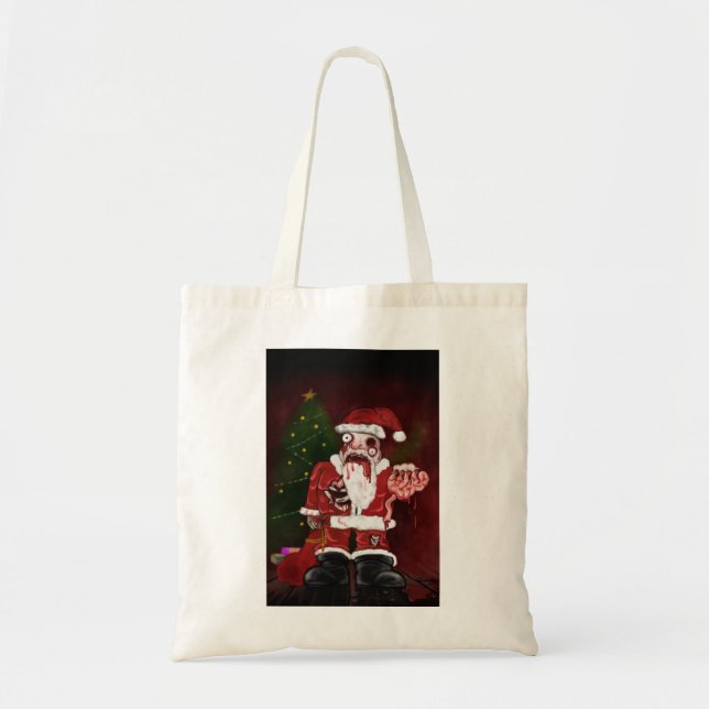Bolso De Tela Zombie Santa Bag (Frente)