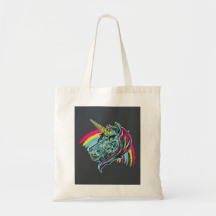 Bolso De Tela Zombie Unicorn