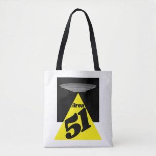 Bolso De Tela Zona 51, OVNI
