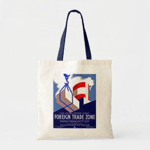 Bolso De Tela Zona de comercio exterior