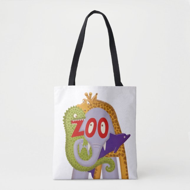 Bolso De Tela ¡Zoo! (Anverso)