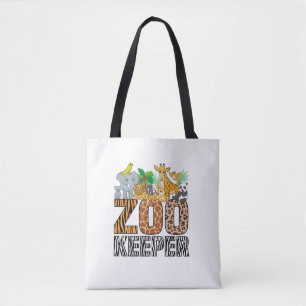 Bolso De Tela Zookeeper vestume Zebra Wild Print Animal Africano