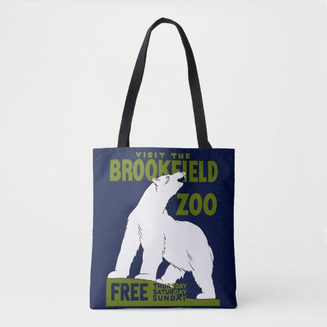 Bolso De Tela Zoológico de Brookfield, Poster del Programa Feder (Anverso)