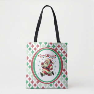 Bolso De Tela Zoomie Santa Navidad