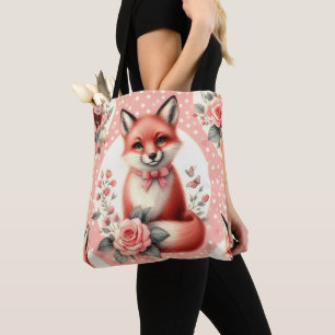 Bolso De Tela Zorro de bebé floral