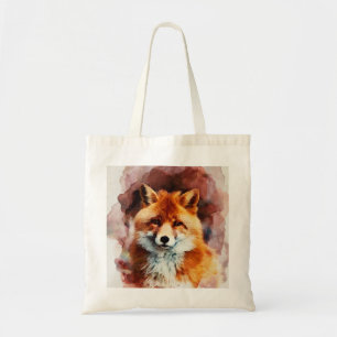 Bolso De Tela zorro de la acuarela