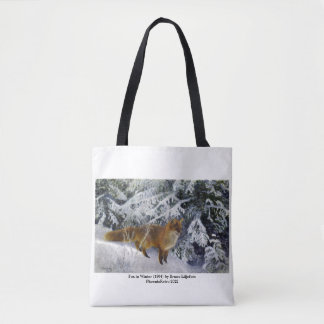 Bolso De Tela Zorro en Invierno (1904) por Bruno Liljefors