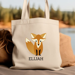 Bolso De Tela Zorro Lindo Personalizado para Niños