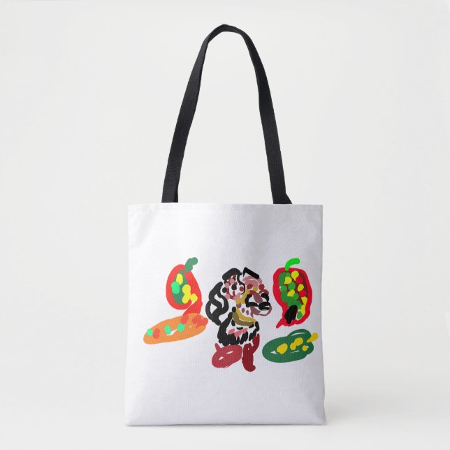 Bolso De Tela Zorro marca otoño  (Anverso)
