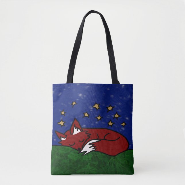 Bolso De Tela zorro nocturno (Anverso)