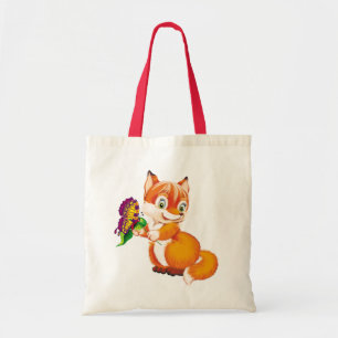 Bolso De Tela zorro y mariposa