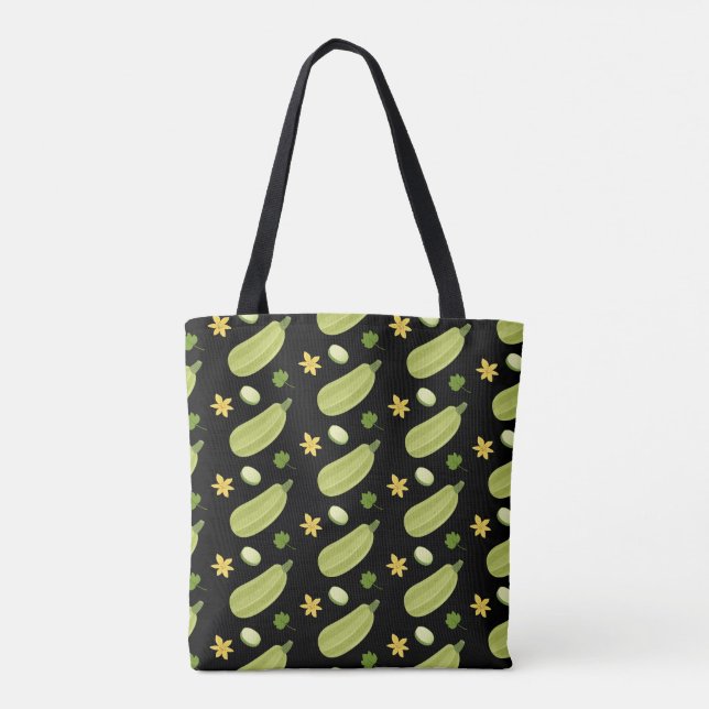 Bolso De Tela Zucchinas (Reverso)
