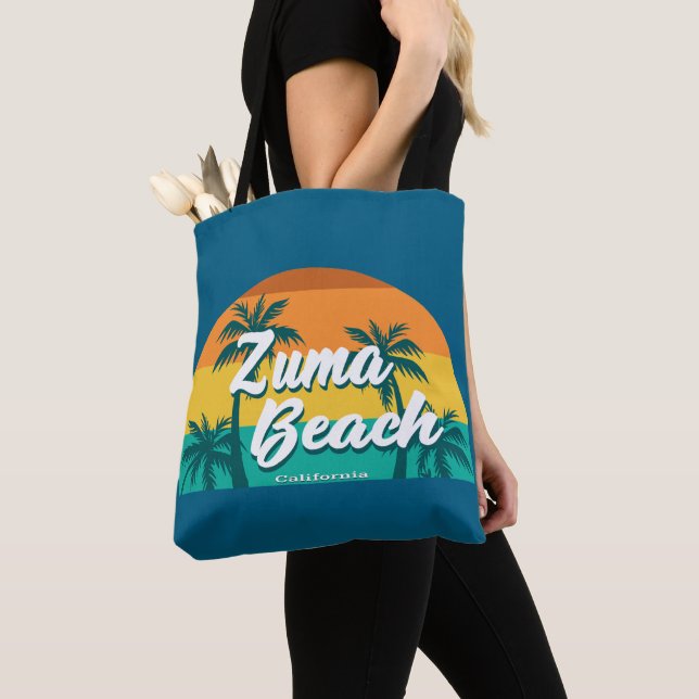 Bolso De Tela Zuma Beach California (Detalle)
