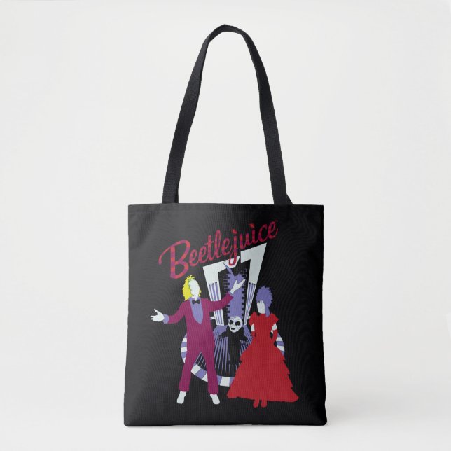 Bolso De Tela Zumo de remolacha | Beetlejuice & Lydia Boda (Anverso)