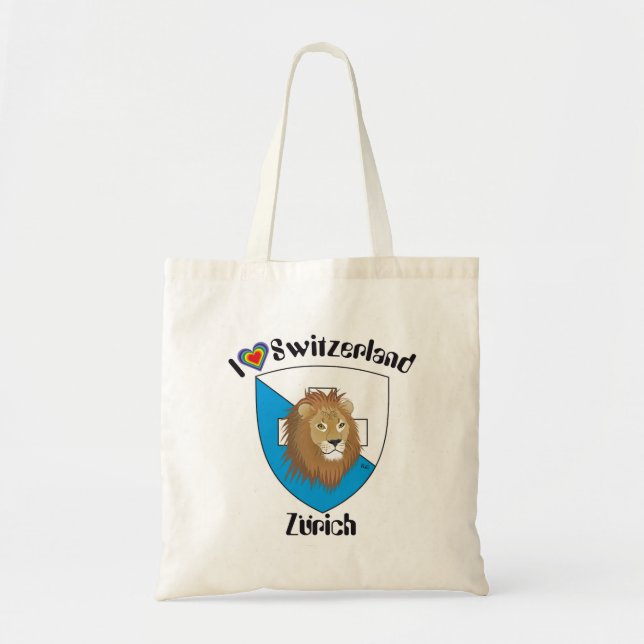 Bolso De Tela Zürich Schweiz Suisse Svizzera Tasche (Frente)