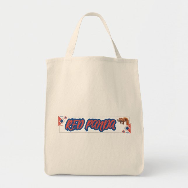 Bolso De Tela "Zzz" RED PANDA (Frente)