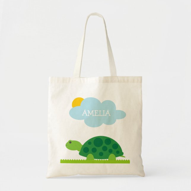 Bolso de tocado de los niños adorables de tortuga  (Frente)