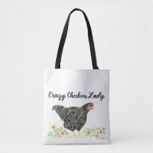 Bolso de tocador de Chicken Lady, Tote de pollo