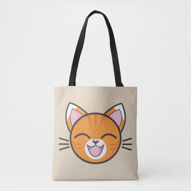 Bolso de tocador de gato feliz (Anverso)