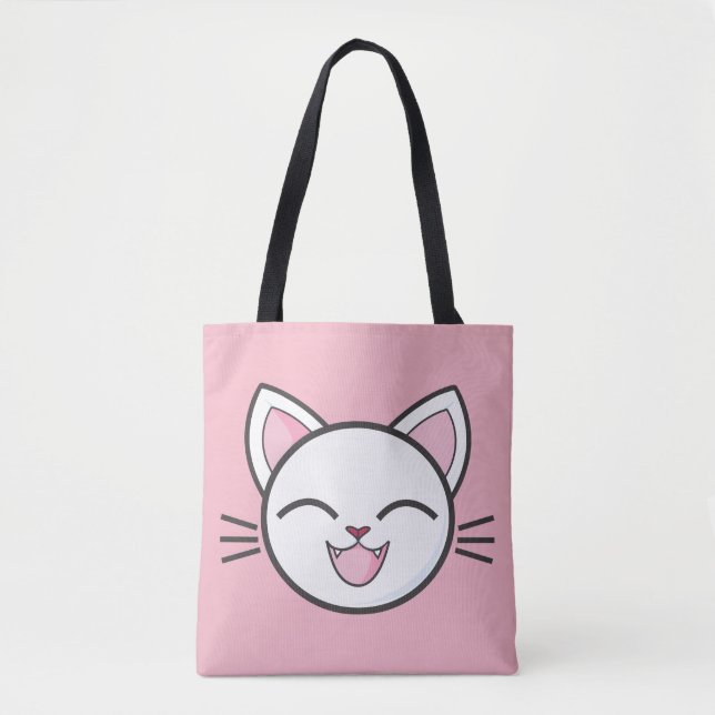 Bolso de tocador de gato feliz (Anverso)