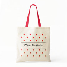 Bolso de tocino del profesor de escuela personaliz