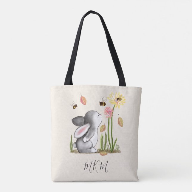 Bolso de toscina monogramo blanquecino (Reverso)