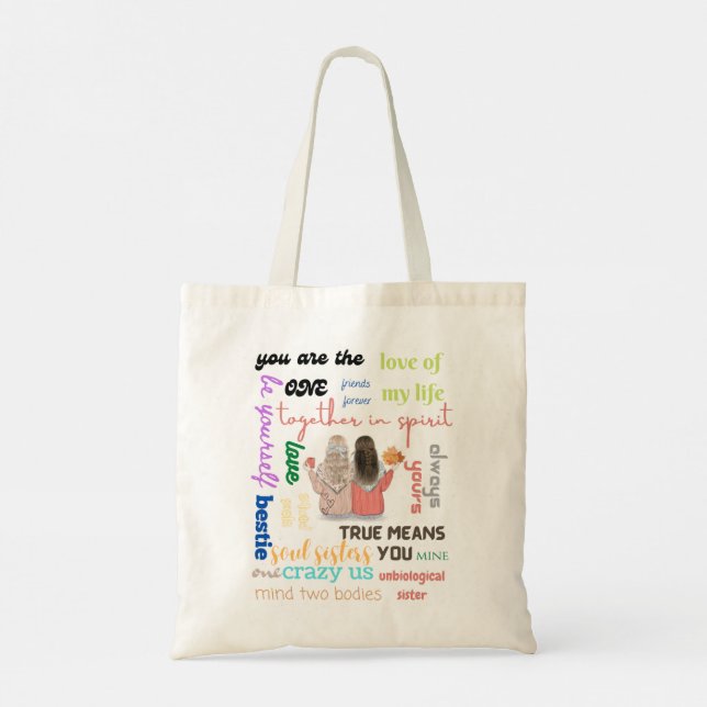 bolso de tote de amigos | regalo para ella | regal (Reverso)