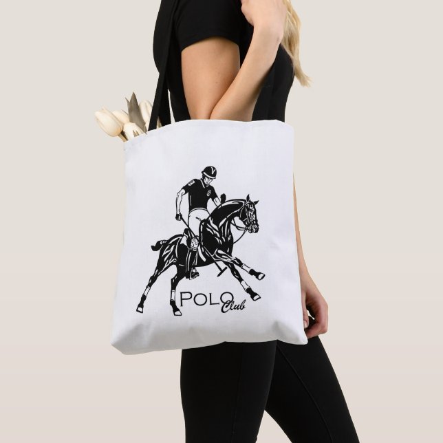 bolso de tote del club de polo ecuestre (Detalle)