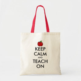 Bolso de tote del profesor | manzana roja mantenga