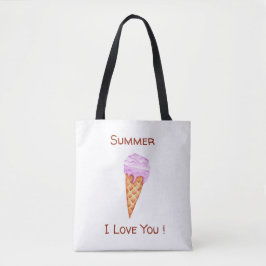Bolso de tote Mínimo Helado Te Amo