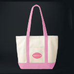 Bolso de tote para dama de honor<br><div class="desc">Este bolso tote se muestra en color natural y rosa con una impresión de dama de honor. 
Personalice esta bolsa o cómprela tal como está.</div>