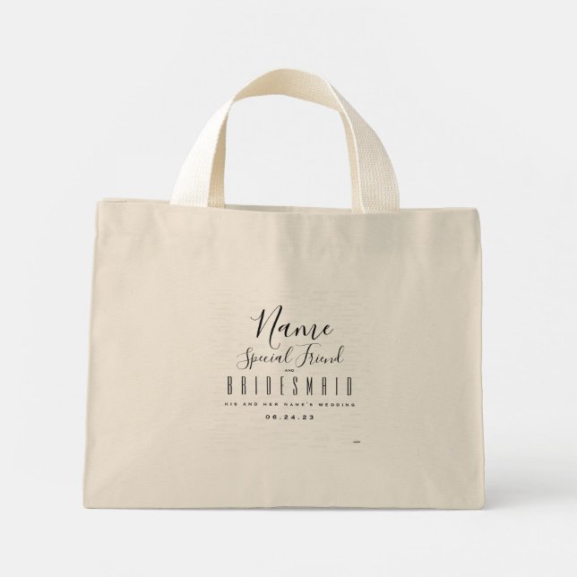Bolso de tote para dama de honor - HAMbyWG (Reverso)