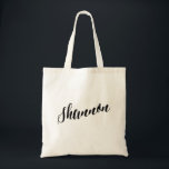 Bolso de tote personalizado de la escritura<br><div class="desc">Bolso de tote personalizado de la escritura Shannon</div>