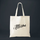 Bolso de tote personalizado de la escritura<br><div class="desc">Bolso de tote personalizado de la escritura Allison</div>