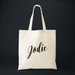 Bolso de tote personalizado de la escritura Jodie<br><div class="desc">Bolso de tote personalizado de la escritura Jodie</div>