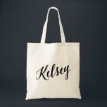 Bolso de tote personalizado de la escritura Kelsey<br><div class="desc">Bolso de tote personalizado de la escritura Kelsey</div>