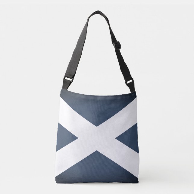 Bolso de travesía de la bandera escocesa azul vint (Anverso)