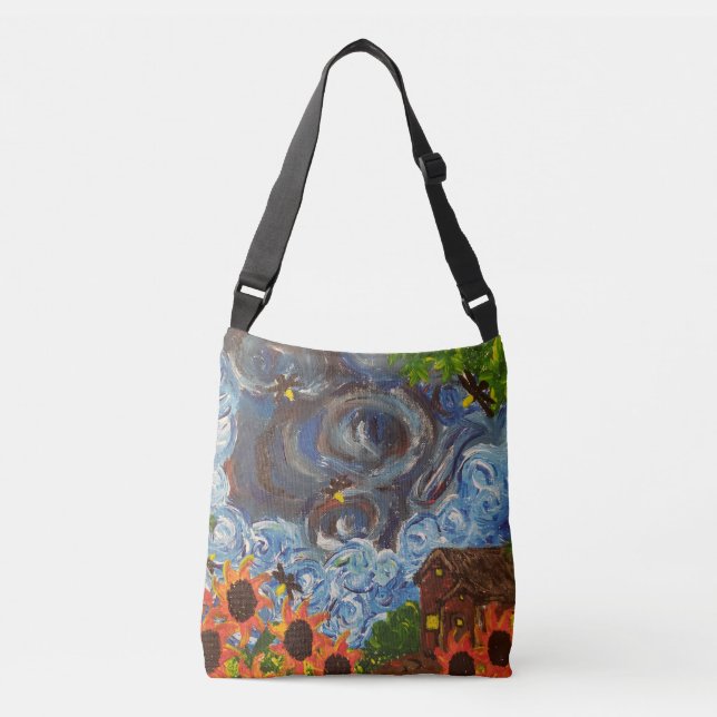 Bolso de travesía de papel de arte de "Imaginado c (Anverso)