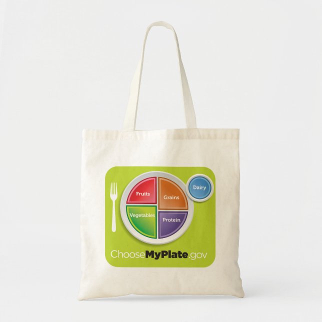 Bolso de ultramarinos de MyPlate - verde (Frente)