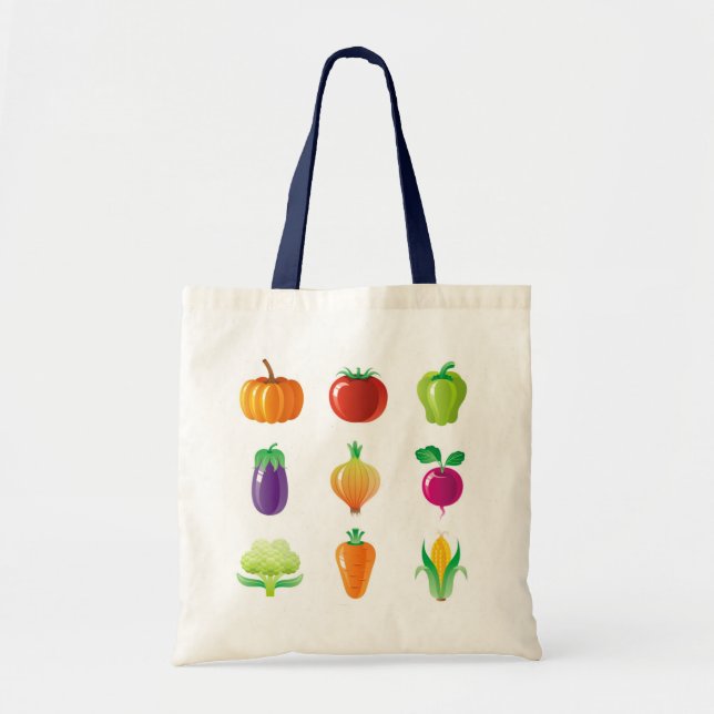 Bolso de ultramarinos del Veggie (Frente)