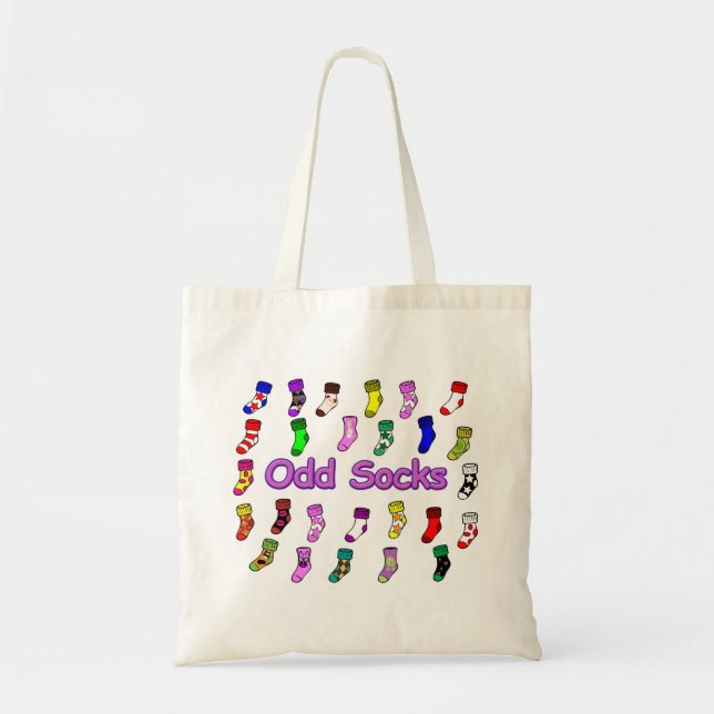 Bolso de ultramarinos impar de los calcetines (Frente)