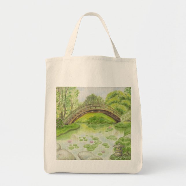 Bolso de ultramarinos japonés del jardín (Frente)