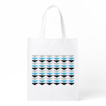 Bolso de ultramarinos reutilizable de la impresión