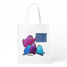 Bolso de ultramarinos reutilizable de LimbBirds