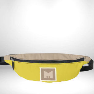Bolso de viaje beige amarillo blanco cintura vient
