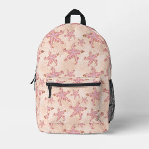 Bolso de viaje con patrón pastel rosa de estrellas