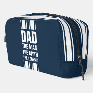 Bolso de viaje de rayas blancas y azul marino para