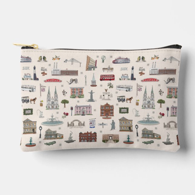 Bolso de viaje ilustrado de Savannah (Anverso)
