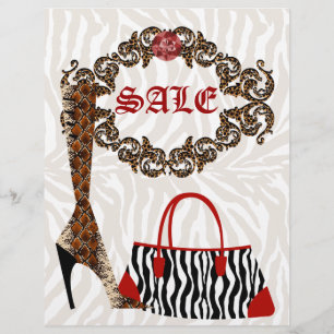 Bolso de zebra de cuero de cuero de volante de mod